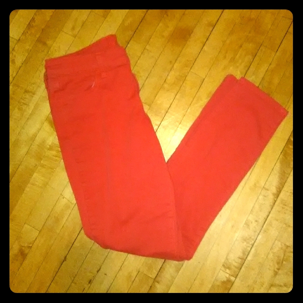 American Eagle jegging jeans red jeans size 10
